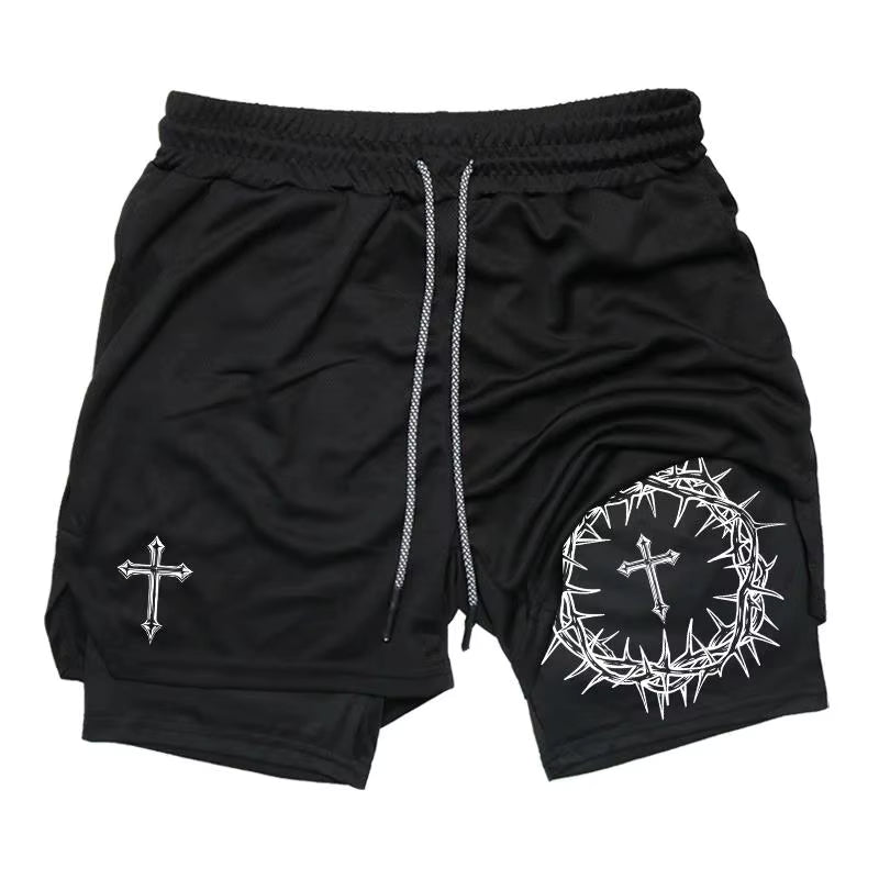 Crown Of Thorns Gym Shorts