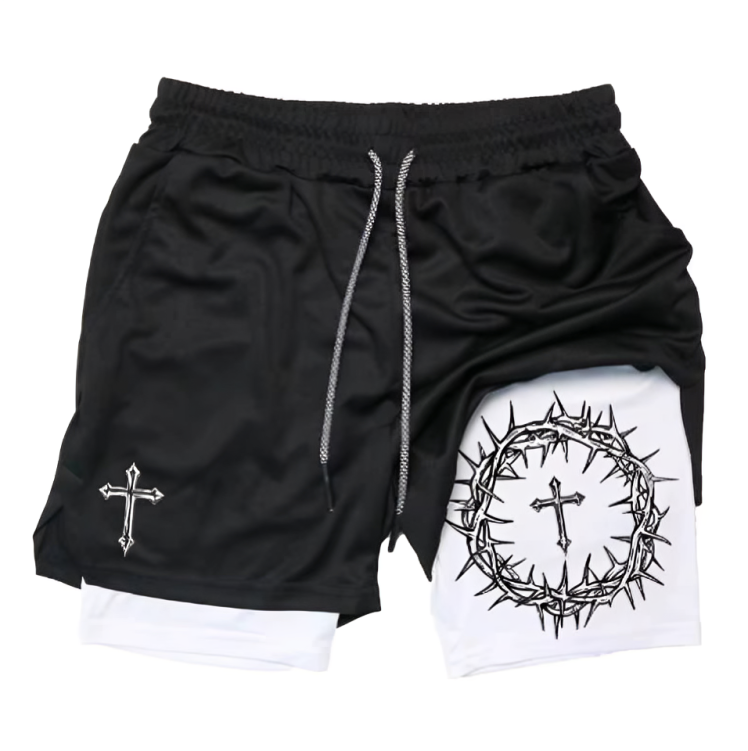 Crown Of Thorns Gym Shorts